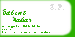 balint makar business card