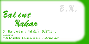 balint makar business card